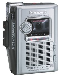 Panasonic RQ-L31 Portable Cassette Recorder with Slide Microphone