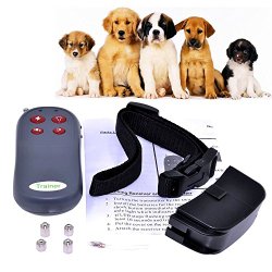 4 In 1 Remote Small/Med Dog Training Shock Vibrate Collar Trainer Safe For Pet