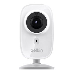 Belkin WeMo NetCam HD+ Wi-Fi Camera with Night Vision, All Glass Wide Angle Lens, and Infrared Cut-off Filter