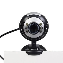 Fosmon USB 6 LED PC Webcam Camera plus + Night Vision MSN, ICQ, AIM