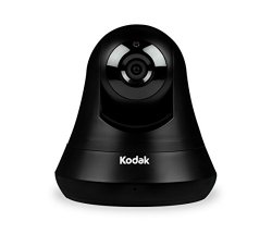 Kodak CFH-V15 – HD Wi-Fi Video Monitoring Security Camera with Pan, Tilt, Zoom and Lifetime 1-Day Cloud Storage (Black)