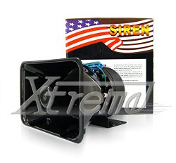 Xtreme® 100W 12V Police Siren 7 Tone PA System Electronic Emergency Vehicle Warning Siren-Speaker