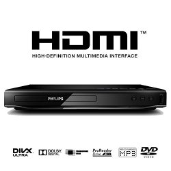 Philips DVP2880 Multi Region 1080p HDMI Upscaling DVD Player with Cinema Plus ProReader Drive and Screen Fit Feature