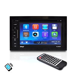 Pyle PLDN65BT 6.5-Inch Video Headunit Receiver Bluetooth Wireless Streaming CD/DVD Player Touch Screen Double DIN