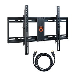 ECHOGEAR Tilting Low Profile TV Wall Mount Bracket for 32-70″ LED, LCD, OLED and Plasma Flat Screens with VESA patterns up to 600 x 400 – Includes 6′ HDMI Cable – EGLT1-BK