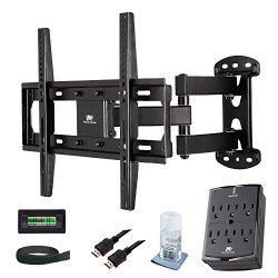 Mounting Dream MD2377-KT TV Wall Mount Bracket Kit Pack with Full Motion Articulating Arm