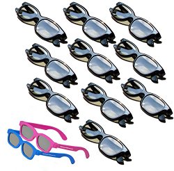 OFFICIAL Adult Passive Polarized 3D Glasses Pack for Passive 3D TV’s Televisions