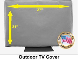 Outdoor TV Cover (27, Light Gray)