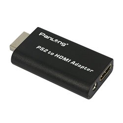 Panlong Mini PS2 to HDMI Video Converter Adapter with 3.5mm Audio Output for HDTV HDMI Monitor