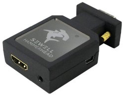 Sewell Hammerhead VGA to HDMI Active Converter 1080p Compact Size