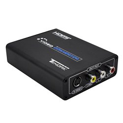 Tendak HDMI to Composite 3RCA AV S-Video R/L Audio Video Converter