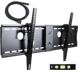 VideoSecu Tilt TV Wall Mount Bracket for 37 to 70-Inch LCD LED Plasma Screen Black MP502B 3KR