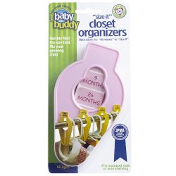 Baby Buddy “Size-It” Closet Organizers, Pink