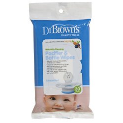 Dr. Brown’s Pacifier and Bottle Wipes, 30 Count