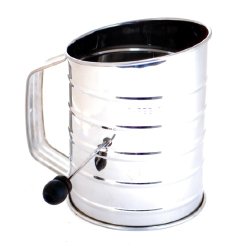 Norpro 136 3-Cup Stainless Steel Crank Flour Sifter