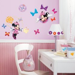 Roommates Rmk1666Scs Mickey & Friends – Minnie Bow-Tique Peel & Stick Wall Decals