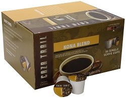 Caza Trail Coffee, Kona Blend, 50 Single Serve Cups
