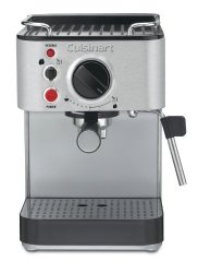 Cuisinart EM-100 1000-Watt 15-Bar Espresso Maker, Stainless Steel