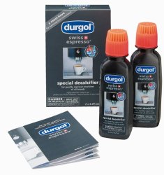Durgol Swiss Espresso Decalcifier for All Brands High-End Espresso Machines, 4.2 Fluid Ounce Bottle, 2-Pack