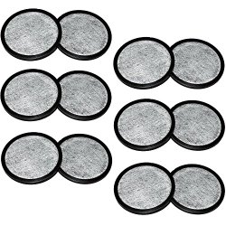 Everyday WWF-12 12-Replacement Charcoal Water Filters for Mr. Coffee Machines, White