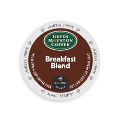 Green Mountain Coffee Breakfast Blend, Light Roast, K-Cup Portion Pack for Keurig Brewers 24-Count, (Package may vary)