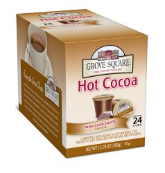 Grove Square Hot Cocoa, Milk Chocolate, 24 Single Serve Cups