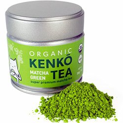KENKO Matcha Green Tea Powder [USDA Organic] Premium Ceremonial Grade – Japanese Matcha Tea Powder 30g [1oz]