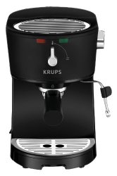KRUPS XP3200 Opio Pump Boiler Espresso Machine with Milk Frothing Nozzle for Cappuccino, Black