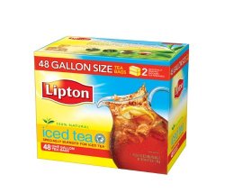 Lipton Black Iced Tea, Gallon Size 48 ct
