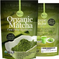 Organic Matcha Green Tea Powder Antioxidants USDA Organic Energy Booster Incredible Taste(4oz)