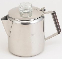Rapid Brew Stainless Steel Stovetop Coffee Percolator, 2-6 cup