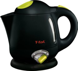 T-fal BF6138 Balanced Living 4-Cup 1750-Watt Electric Travel Cordless Kettle with Variable Temperature and Auto Shut Off, 1-Liter, Black