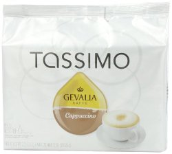 Tassimo Gevalia Cappuccino, 8 Servings, 16 Count T-Discs, (8 Espresso (2.22 oz) + 8 Milk Creamers (12.5 oz) )