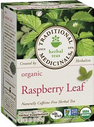 Traditional Medicinals Organic Raspberry Leaf Tea, 16 Tea Bags (Pack of 6)