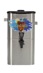 Wilbur Curtis Iced Tea Dispenser 4.0 Gallon Tea Dispenser, Oval 17″H – Designed to Preserve Flavor – TCO417A000 (Each)