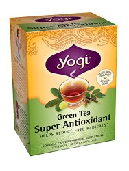 Yogi Super Antioxidant Green Tea, 16 Tea Bags (Pack of 6)