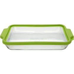 Anchor Hocking 74883 Trufit Glass Baking Dish with Lid, 3-Quart