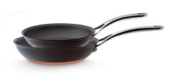 Anolon Nouvelle Copper Hard Anodized Nonstick 8-Inch and 10-Inch Open Skillets Twin Pack