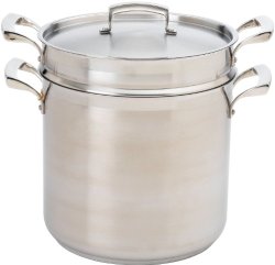 Browne Foodservice 57 24072 18/10 Stainless Steel Thermalloy Double Boiler with Insert and Cover, 10-1/4-Inch