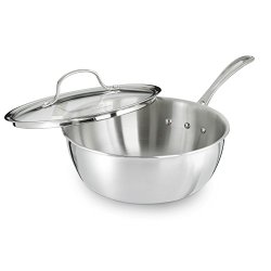 Calphalon Tri-Ply Stainless Steel 3-Quart Chef’s Pan with Cover