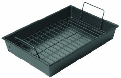 Chicago Metallic Non-Stick Roast Pan with Non-Stick Rack, 12 by 9 by 2-1/4-Inch