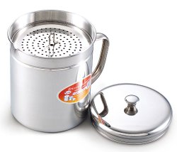 Cook N Home 1-1/2-Quart Stainless Oil Storage