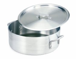 Crestware Extra Heavy Weight Aluminum Braziers with Pan Covers, 5 Quart