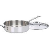 Cuisinart 733-30H Chef’s Classic Stainless 5-1/2-Quart Saute Pan with Helper Handle and Cover