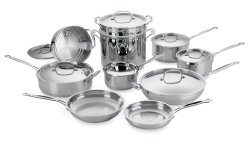 Cuisinart 77-17 Chef’s Classic Stainless 17-Piece Cookware Set