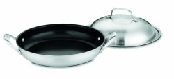 Cuisinart GGT25-30D GreenGourmet Tri-Ply Stainless 12-Inch Everyday Pan with Medium Dome Cover