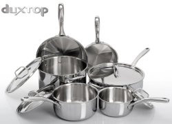 Duxtop Whole-Clad Tri-Ply Stainless Steel Induction Ready Premium Cookware 10-Pc Set