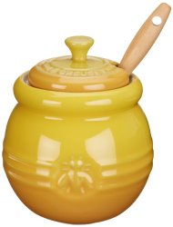 Le Creuset Stoneware 16-Ounce Honey Pot, Dijon