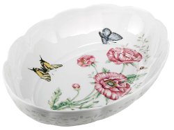 Lenox Butterfly Meadow Fine Porcelain Oval Baker