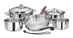 Magma 10 Piece Gourmet Nesting Stainless Steel Cookware Set